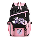 Nuevo Mochila Escolar Kuromi Melody Peripheral De Gran Capac