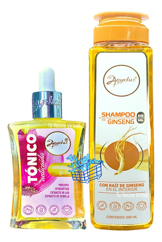 Tonico Anyeluz +shampoo Ginseng