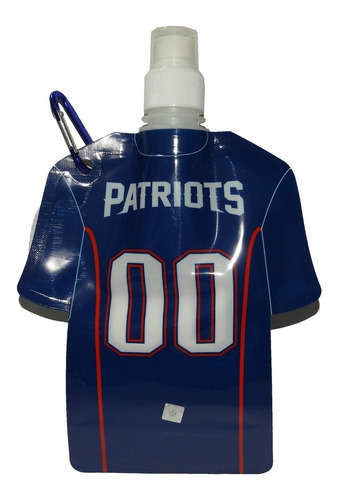 New England Patriots Nfl Botella Plegable Forma Jersey