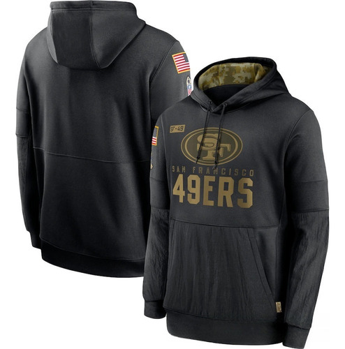 San Francisco Sudadera Con Capucha De Rugby Nf-l Negro