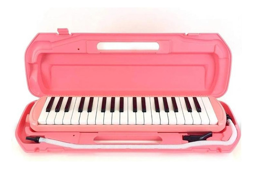 Melodica Escolar Estuche Rigido 32 Teclas Color Rosa 