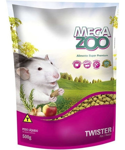 Megazoo Extrusada Hamster Twister Roedores 500g