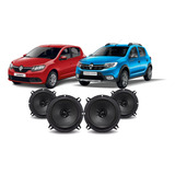 Kit Alto Falante Original Renault Sandero F5 Hurricane 200w