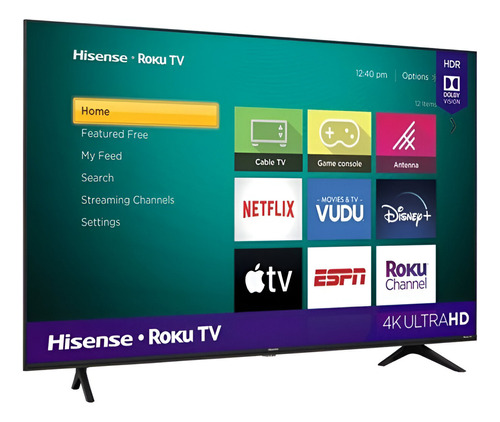 Pantalla Smart Tv Hisense 58 Pulgadas Led 4k Hdr10 Roku 58r6