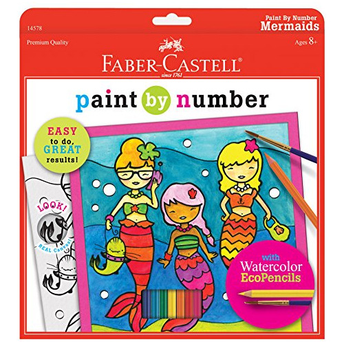 Faber Castell Pintura Por Número Sirenas Pintura De Ac...