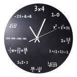 Reloj De Pared Acrílico Con Fórmula Matemática, Living Room