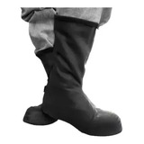 Botas Zapatones Impermeables Motociclismo Látex Negros