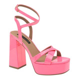 Zapatilla Rosa Pastel De Amarre Con Plataforma Mod Ariana