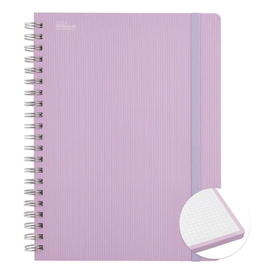 Cuaderno Printaform Profesional Arcoíris Pastel 1pz Pd 100h Color Lavanda - Cuadro Grande