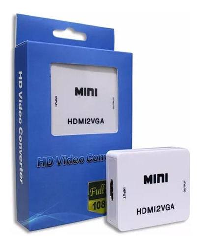 Convertidor Entrada Hdmi Salida Vga Hdmi2vga 1080p 2338a