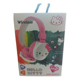 Audífonos Diadema Hello Kitty Niña Lector Sd Radio Bluetooth