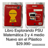 Libro Sm Explorando Psu Matemática 3 Y 4 Medio Usado