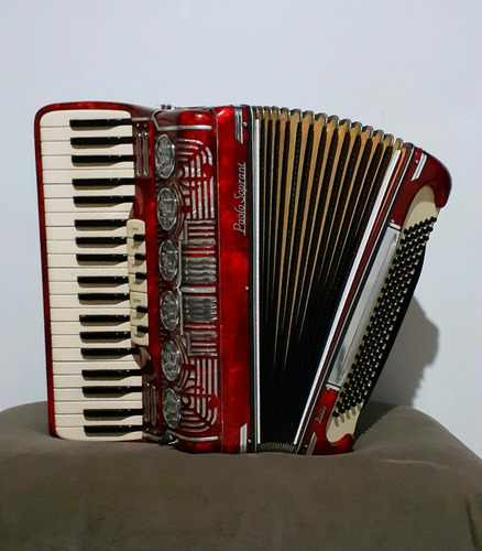 Acordeon Paolo Soprani 120 Baixos Com Captação Azs