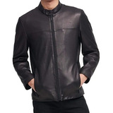 D K N Y  Men Faux Leather Jacket Talla Grande