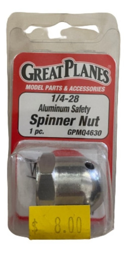Great Planes Aluminum Safety Spinner Nut Gpmq4630