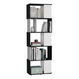 Biblioteca Noah Shelving 180x60 Rta Wengue Blanco Color Wengue/blanco