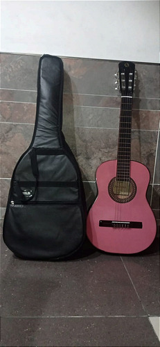 Guitarra Criolla Rosa Para Niños. Marca Orellano