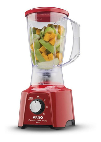 Liquidificador Power Mix Arno Lq21 3 Velocidades 550w - Verm