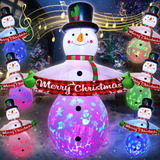 Zukakii Decoraciones Inflables De Navidad De 7 Pies Con Musi