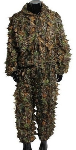 Hunting Clothing Set, Coat And Trousers With Leaves In 3