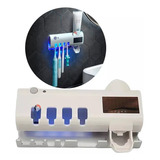 Soporte Esterilizador Cepillos + Dispensador Crema Dental