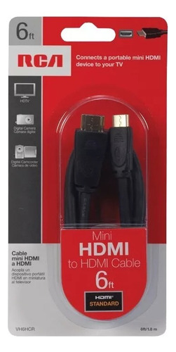 Cable Mini Hdmi A Hdmi Rca Vh6hcr 1.8 Mts