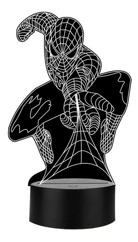 Lámpara Decorativa 3d De Buro Escritorio Spiderman Art1172