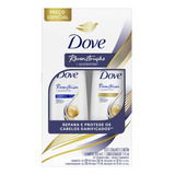 Dove Kit Reconstrução + Queratina Shampoo 350ml E Cond 175ml
