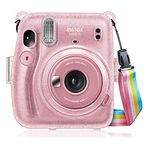 Carcasa Fintie Glitter Para Instax Mini 11 -rosa