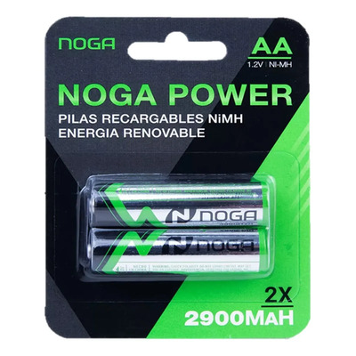 8 Pilas Aa Doble A Recargable Noga 2900mah | MercadoLibre