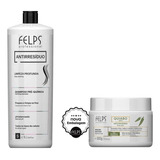 Kit Felps - Shampoo Antirresíduo 1l + Okra Btox 300g