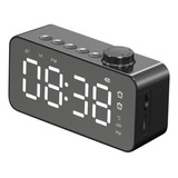 Reloj Despertador Digital Con Espejo Led M, Pantalla Grande,