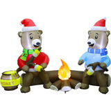 Joliyoou Decoraciones Inflables De Navidad De 7 Pies, Osos S