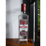 Botella De Vidrio Vacia De London Dry Gin Beefeater  750 Cc