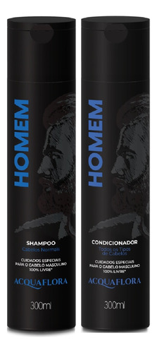 Acquaflora Kit Homem Normais Shampoo + Condicionador 300ml