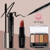 Kit Bissu 4 Pz (mascara, Plumín, Sombras, Labial Mate)