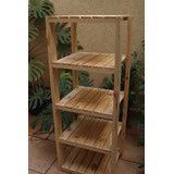 Estante Organizadora 5 Prateleiras Madeira Pinus 120x40x40cm