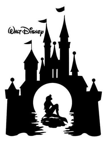 Vinilo Decorativo Sirenita Walt Disney