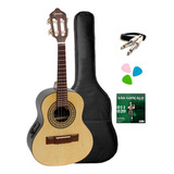 Cavaquinho Eletroacústico Raiz Cs1 Imbu Eq Ns Kit