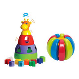 Brinquedos Girafa E Bola Gomos Educativo Infantil Bebê