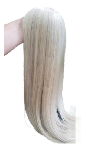 55cm 180g Loiro Liso Cabelo 100% Humano Brasileiro Premium 