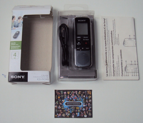 Gravador De Voz Digital Sony Px240 - 4gb - Usado
