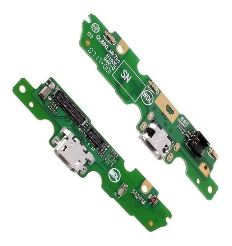 Placa Conector Carga Compatível Com  Moto G5 Xt1672 Promoção