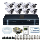 Kit Câmeras De Segurança Residencial Dvr Intelbras 1116 Hd