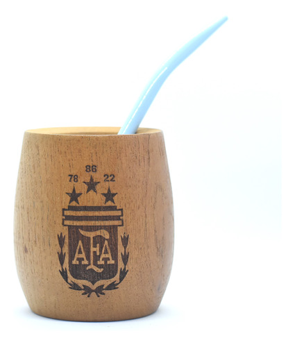 Mate De Argentina Afa Mundial Selección Grabado 