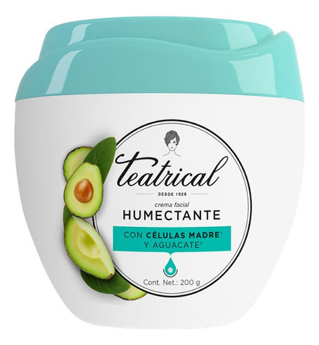 Teatrical Crema Facial Humectante Celulas Madre 200g 