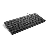 Teclado Mini Com Fio Conexão Usb Abnt2 Multimídia Multi