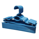 Kit 20 Cabides Infantil Azul Reforçado + Brinde