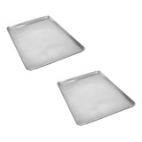 Set X 2 Molde Placa Reposteria N°5  Aluminio 30x40 Cm