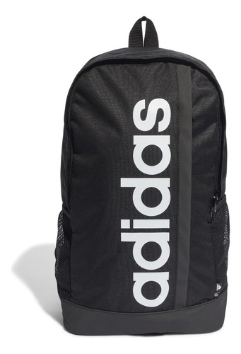 Mochila Urbana adidas Essentials Linear En Poliéster Unisex Color Black/white Diseño De La Tela Liso